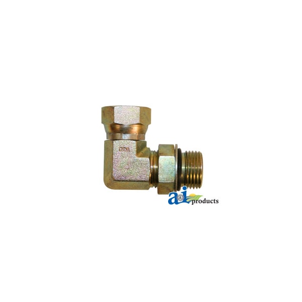 90 Degree Female NPT Swivel X Male ORB Adapter 3.75 x4 x2.75